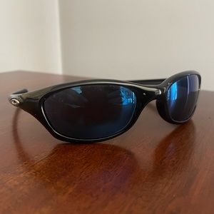 Oakley Fives Sunglasses (Black with Blue Iridium lenses)